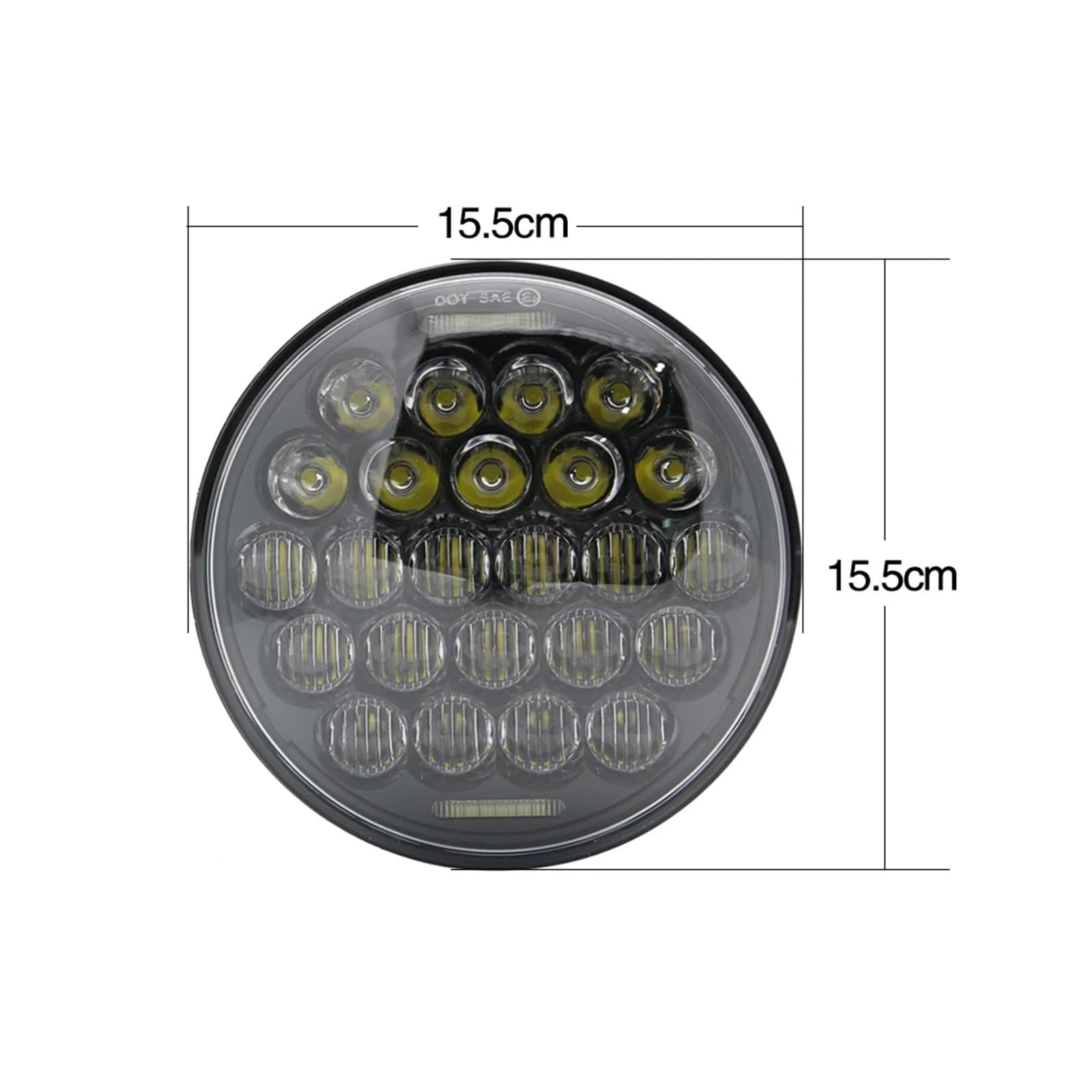 reflektory motocyklowe 5D 5-3/4" okrągły reflektor pasuje do Harley Dyna Sportster 1200 883 akcesoria LED DRL H4 Moto
