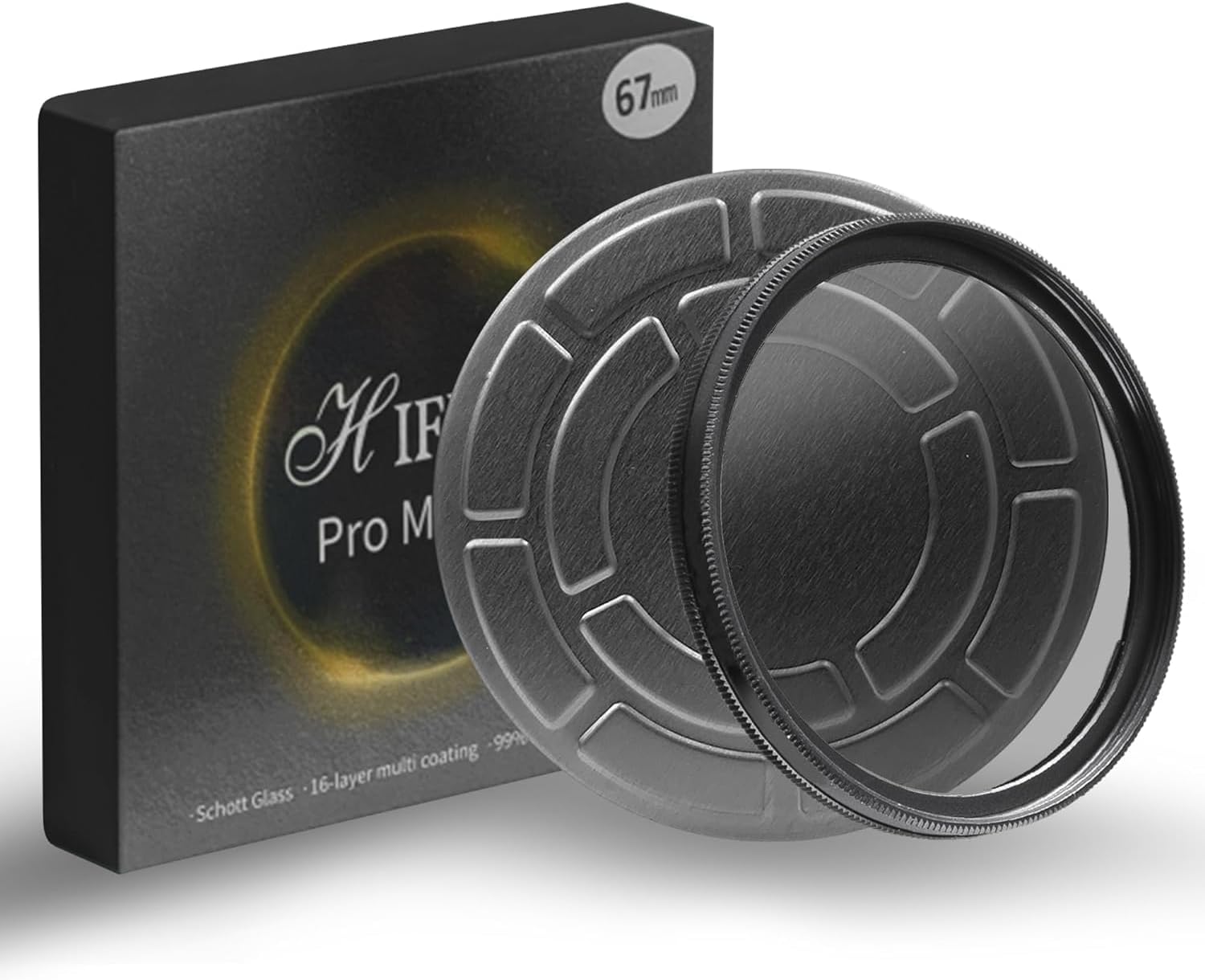 HIFFIN PRO Concept 67mm MC UV Protection Filter, 18 Multi-Layer Coated HD/Waterproof/Scratch Resistant UV Filter with Nanotech Coating, Ultra-Slim UV Filter for 67mm Camera Lens