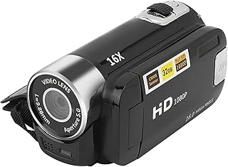 Vintage Camcorder Video Camera, 6X Digital Zoom 2.7 Inch Colourful Display Screen Handycam, High Definition Camera Image V...