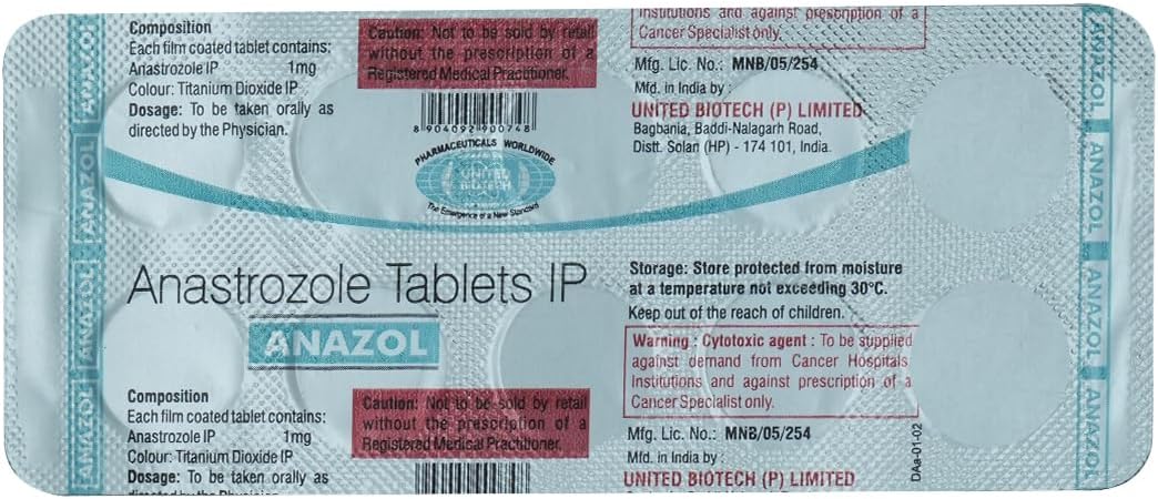 ANAZOL 1mg - Strip of 10 Tablets