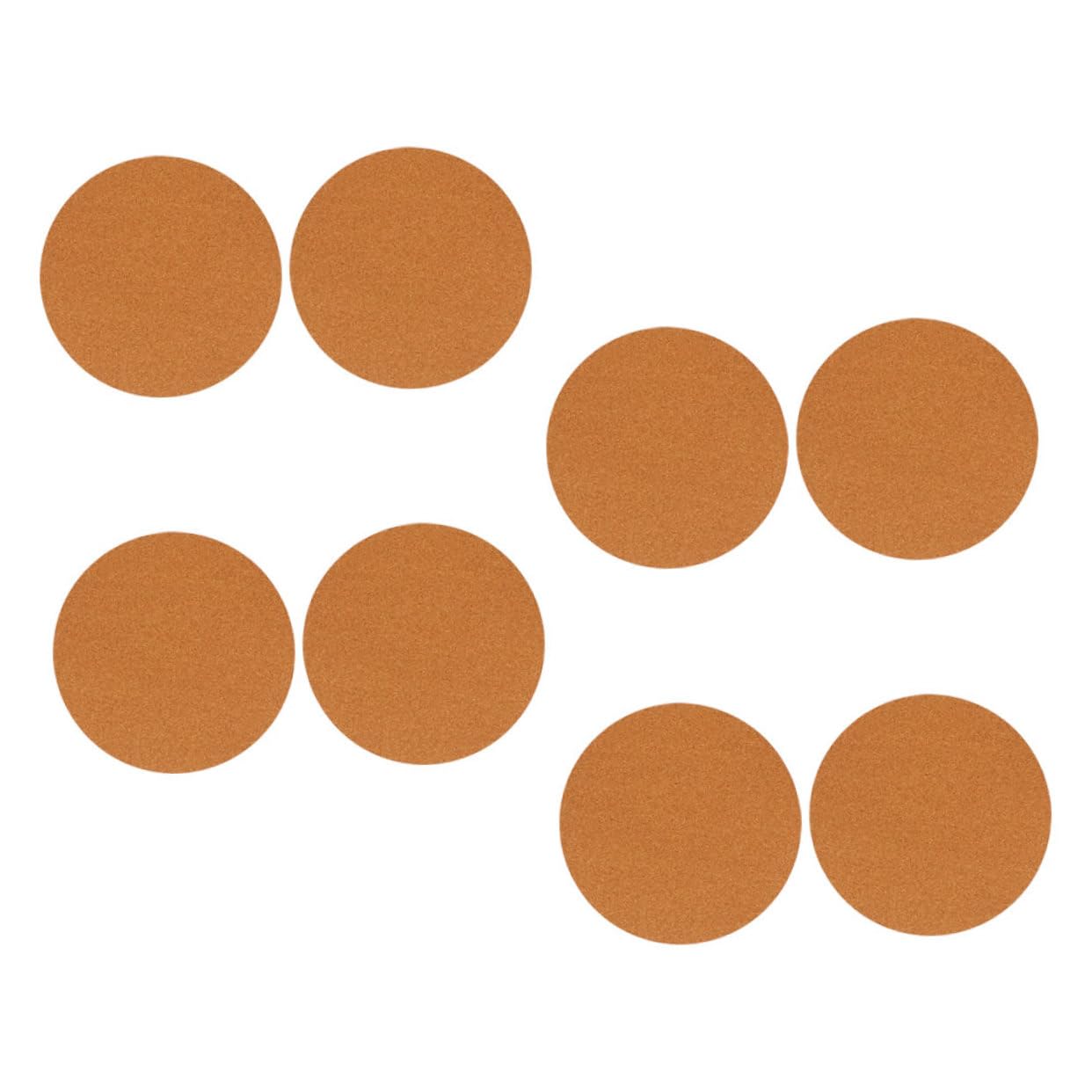 Garneck Thick Cork Mat Set 8 Pieces Indoor Planter Mats Absorbent Pot Saucers Flowerpot Coasters Cork Coasters Round for Kitchen Table