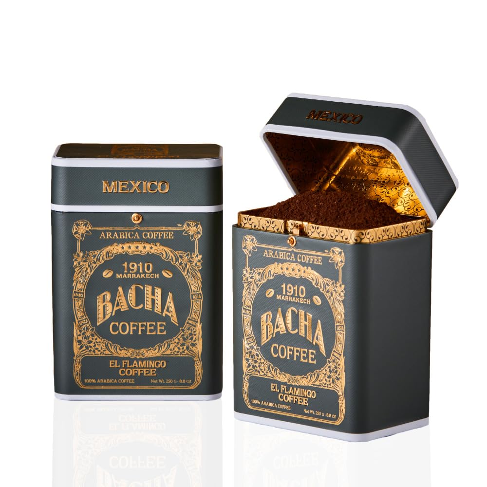 Bacha Coffee | Volcán Azul Single Origin, Ground Beans Medium Roast, 100% Arabica Specialty Coffee, 250g Signature Nomad Collection, Gift Box