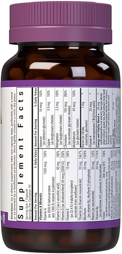 Miniatura 2 de Bluebonnet Nutrition Maxi One (con hierro), alimentos integrales múltiples, enzimas, energía, vitalidad, sin gluten, kosher, sin lácteos, apto para