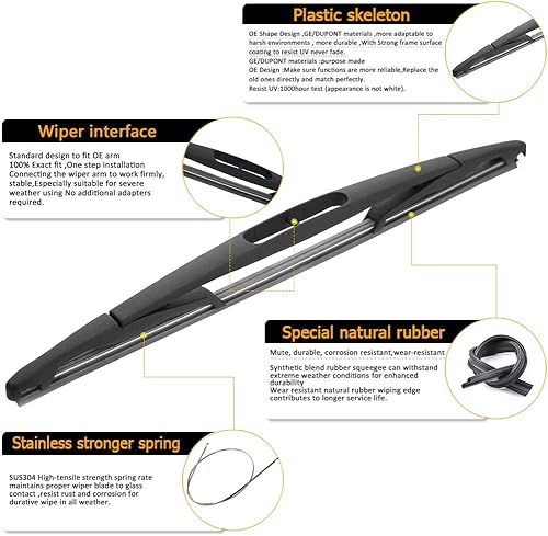 Miniatura 4 de 15277756 Reemplazo de brazo de limpiaparabrisas trasero para Chvey Tahoe Suburban Cadillac Escalade GMC Yukon, 2007-2014, accesorios para