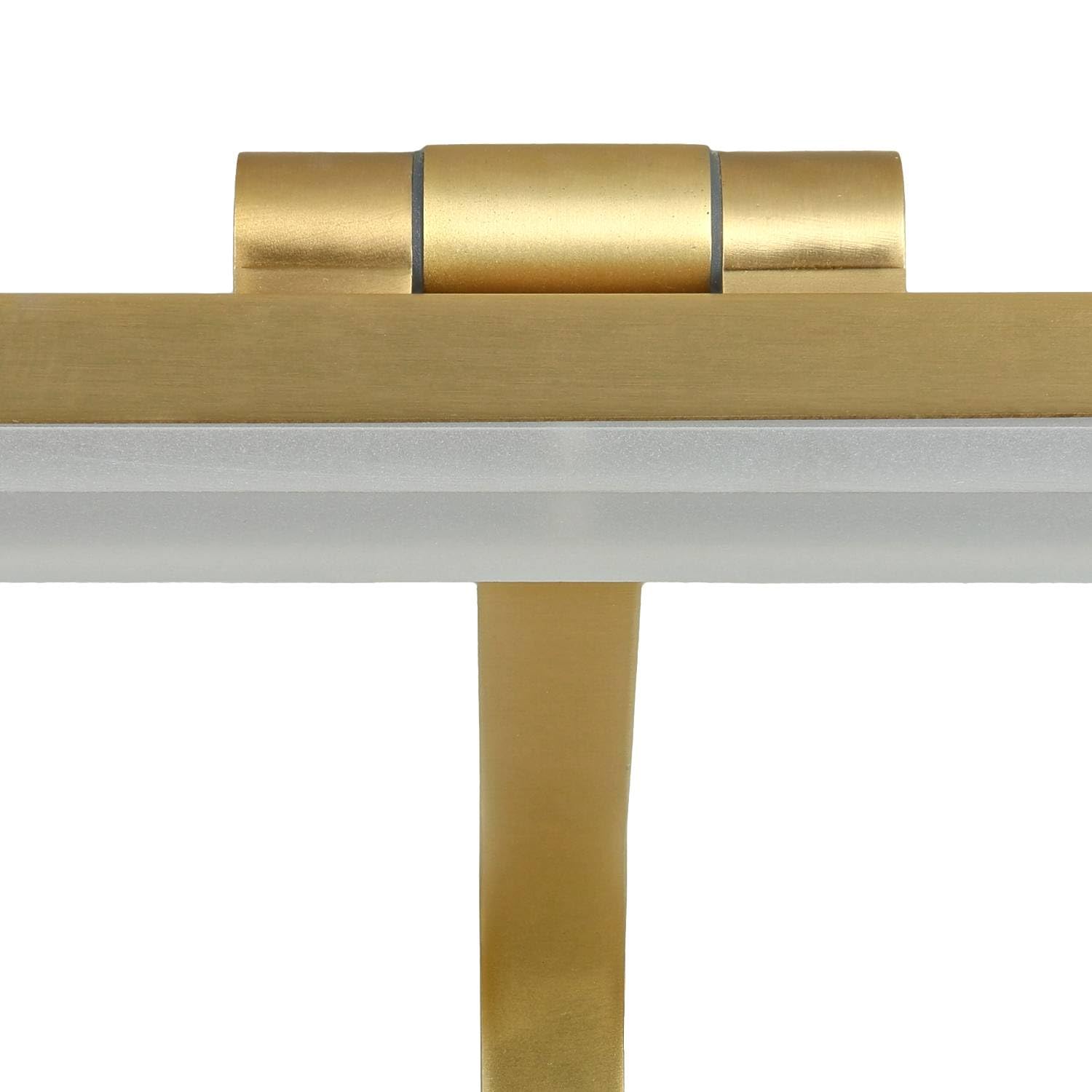 Lámpara cuadro LED regulable W: 51 cm en latón mate 3000 K 679 lm metal Art Nouveau lámpara cuadro salón pasillo espejo luz