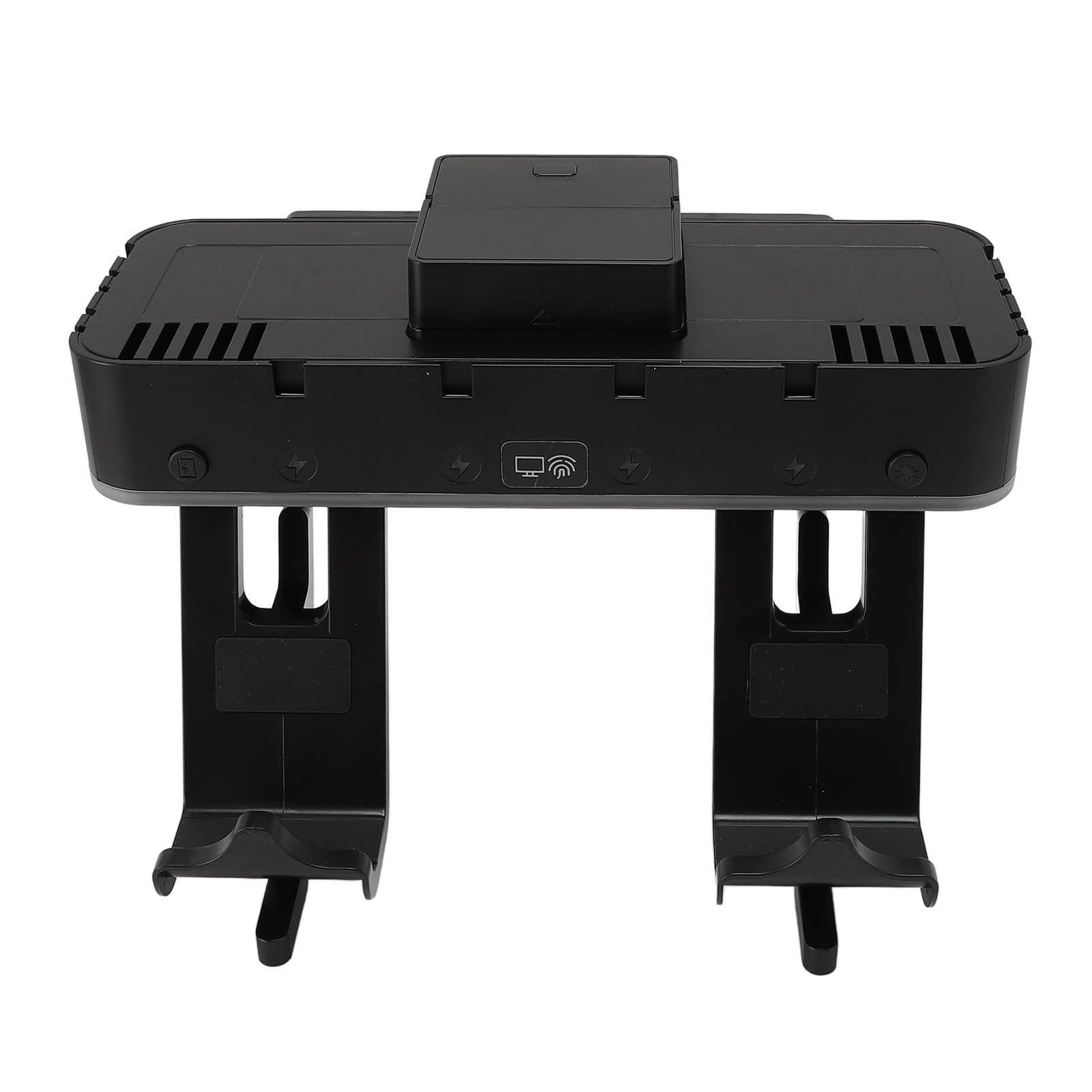 Base de Carga de Pared para Consola de Juegos Estante para Kit de Montaje en Pared con Puertos HDMI 1080P 60Hz, Soporte de Almacenamiento para 10 Juegos, Iluminación RGB,