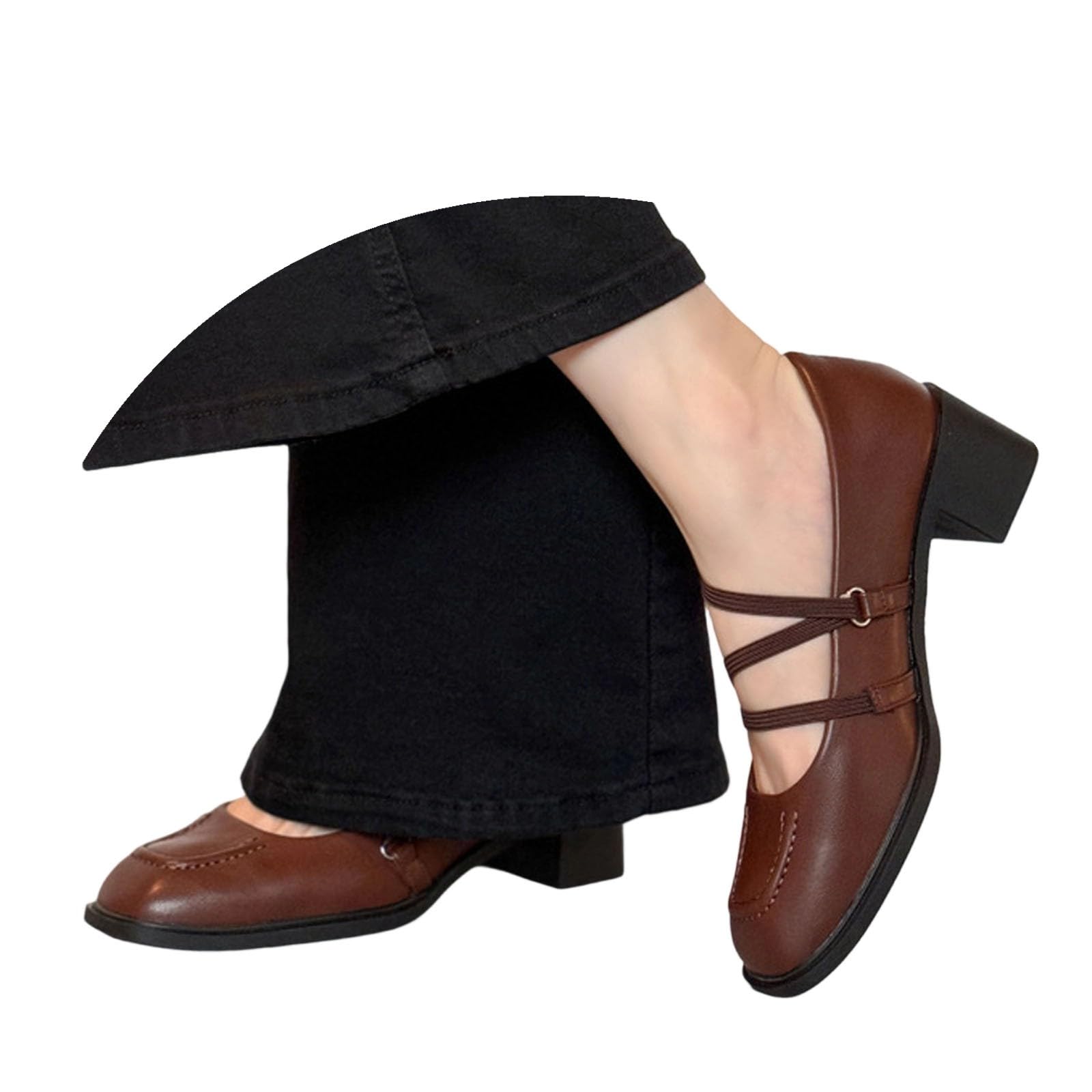 Zapatos de mujer Oktoberfest Mary Jane de tacón alto para vestidos bávaros y fiesta formal 8