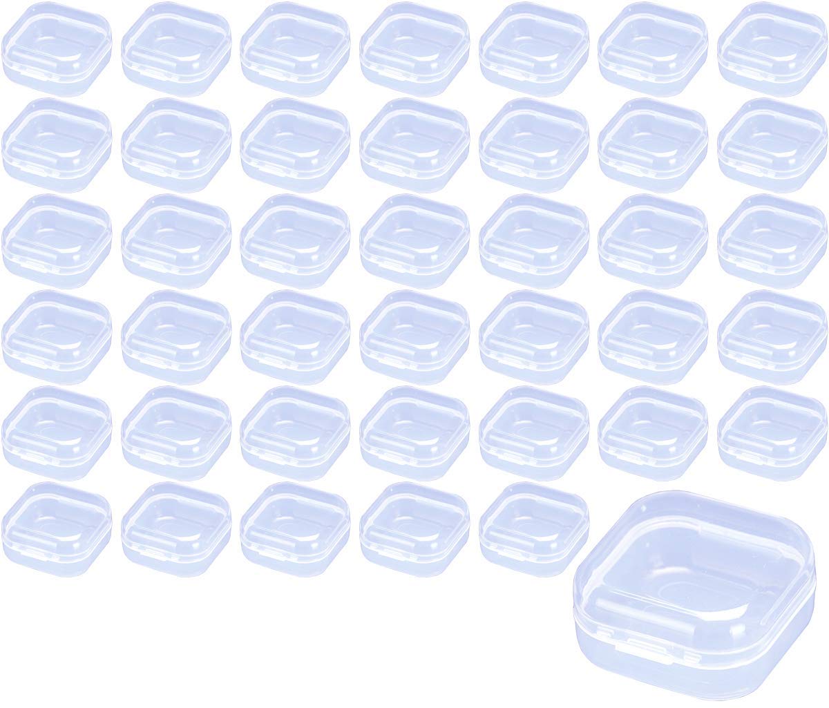 Amazon｜elrinrin プラスチックケース 小物 収納 ケース 3.5x3.5cm 
