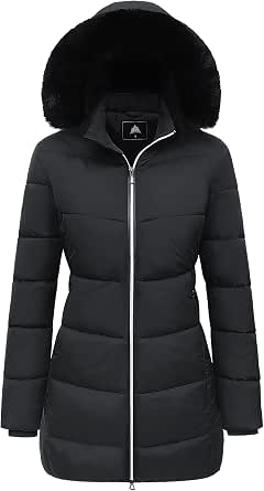 Women's Long Warm Winter Puffer Jacket Lightweight Down Coat
