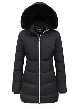 MOERDENG Womens Winter Windproof Warm Down Coats Waterproof Thicken Hooded fashions Puffer Jacket