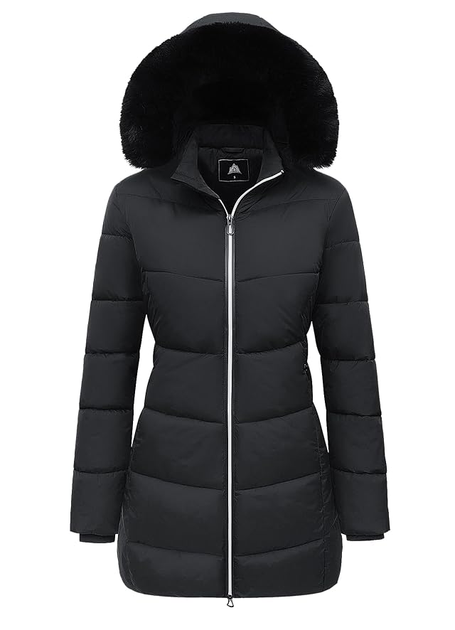 MOERDENG Womens Winter Windproof Warm Down Coats Waterproof Thicken Hooded fashions Puffer Jacket