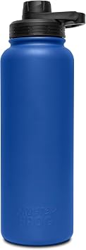 Frosted Frog 40oz Sports Water Bottle Blue