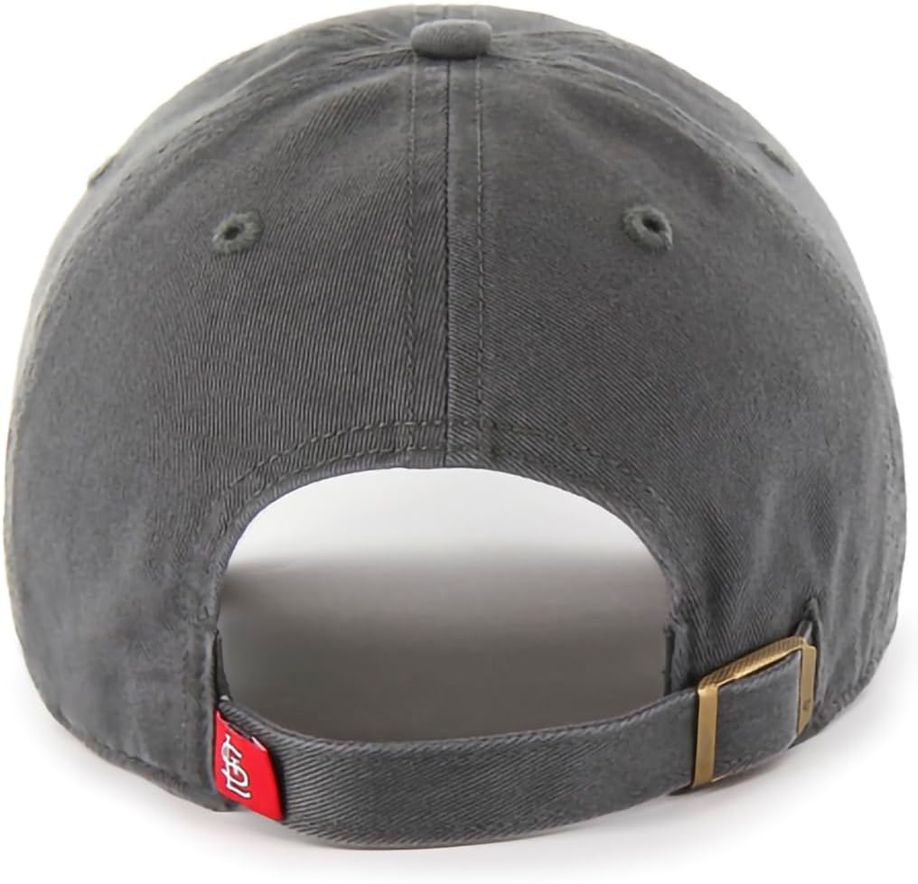 '47 MLB Charcoal Team Color Primary Logo Clean Up Adjustable Hat Cap, Adult One Size - Image 2