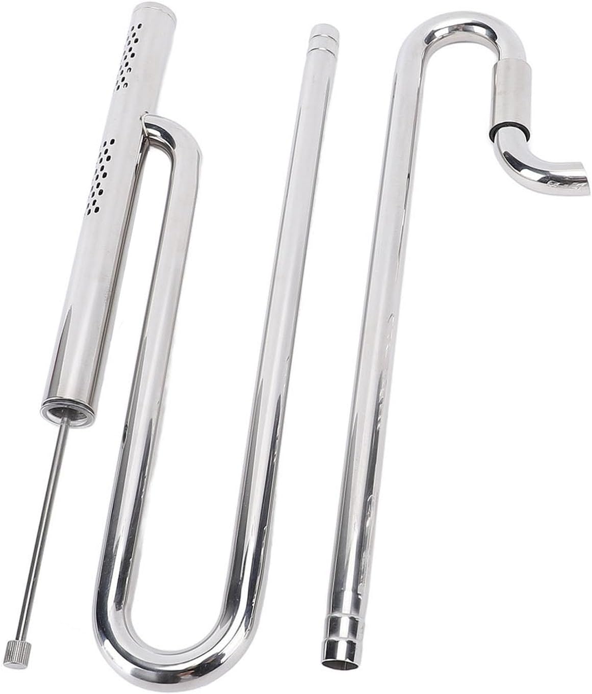 Focket Aquarium Skimmer, 360 Degree Rotation Stainless Steel Fish Tank Skimmer, Water with Inflow Outflow Pipe Set for Freshwater Aquarium Planted Tank