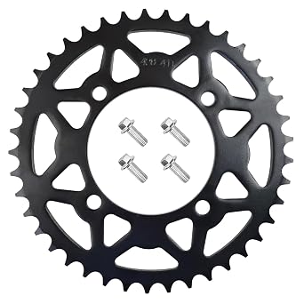 428 41 Tooth Rear Sprocket 76mm 4 Bolts for Chinese 50cc 70cc 90cc 110cc 125cc 140cc 150cc 160cc 170cc 190cc Taotao Coolster Apollo RFZ SSR Pit Dirt Trail Bikes Quad Motor Bike ATV
