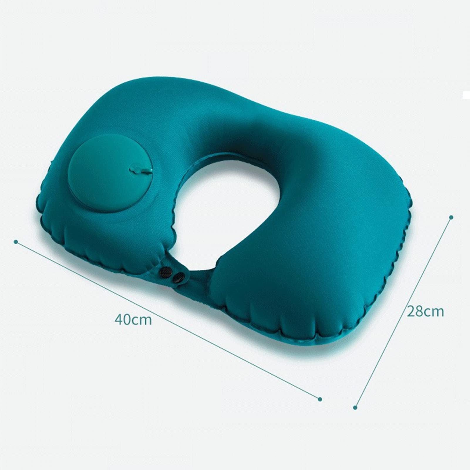 Cuscino da viaggio gonfiabile: cuscino da collo portatile a forma di U, adatto per aerei, auto, uffici e per dormire e riposare all'aperto