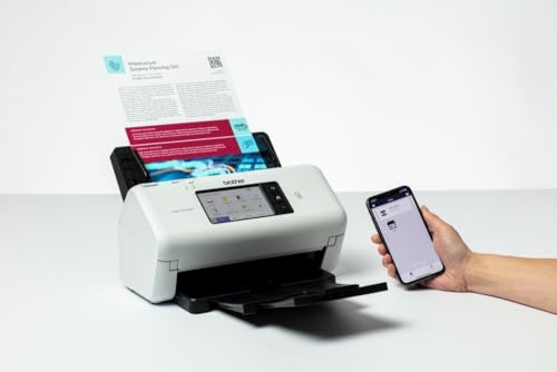 Brother ADS-4700W, Professioneller Dokumentenscanner mit USB, LAN und WLAN, Duplex Scan, Touchscreen, ADS4700WRE1, Weiß – Bild 3