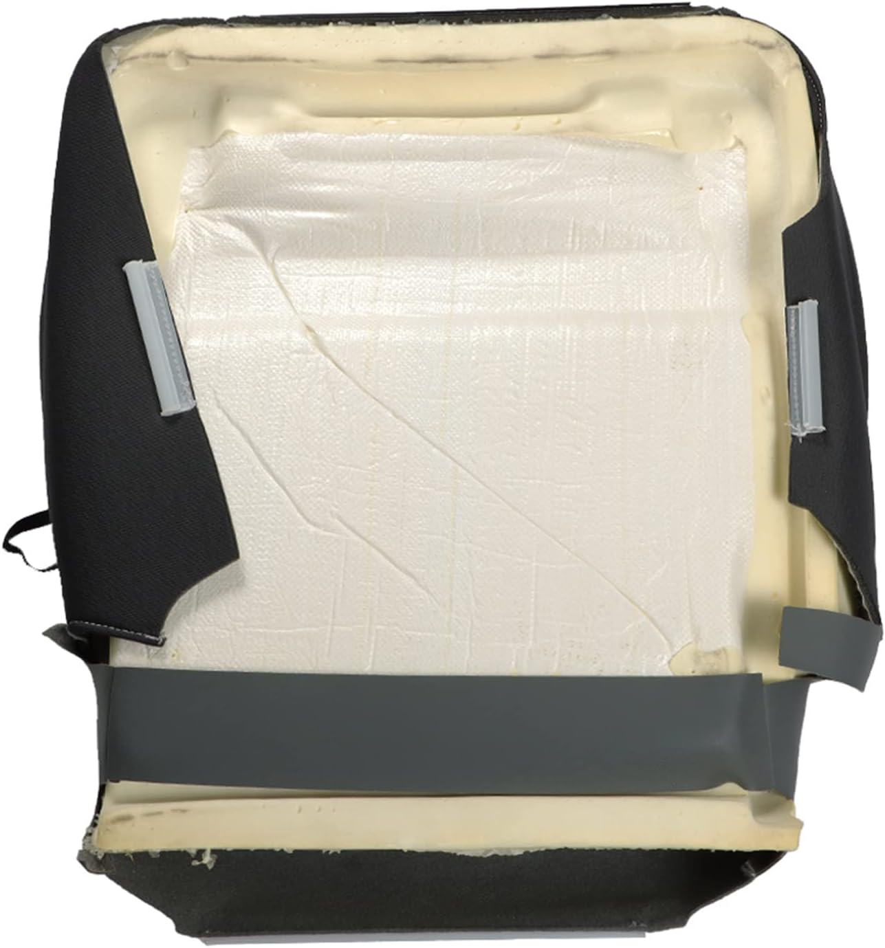 Left Driver Side Gray Bottom Cloth Seat Cover Yellow Foam Cushion Replacement for 1500 2500 3500 4500 5500 SLT 2009-2012