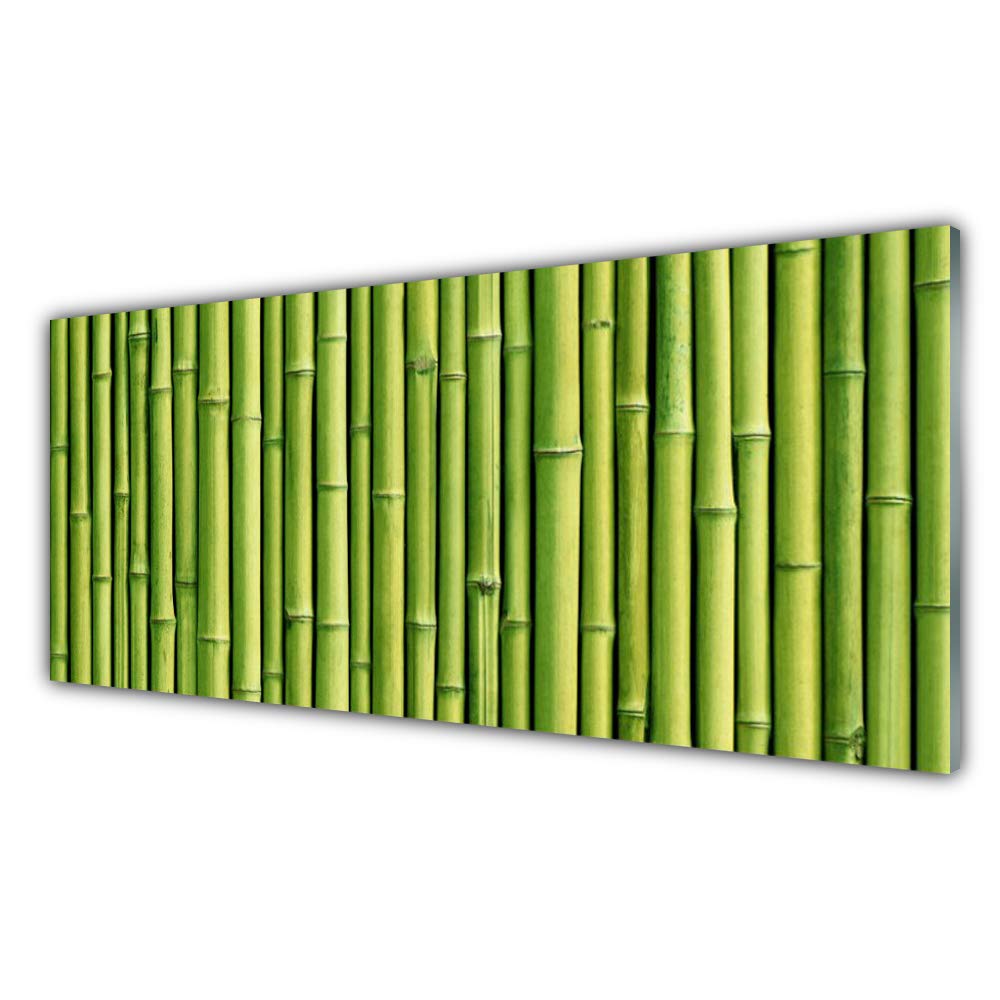 Tableau en verre trempé Tulup 125x50cm décoration murale luxe au design floral