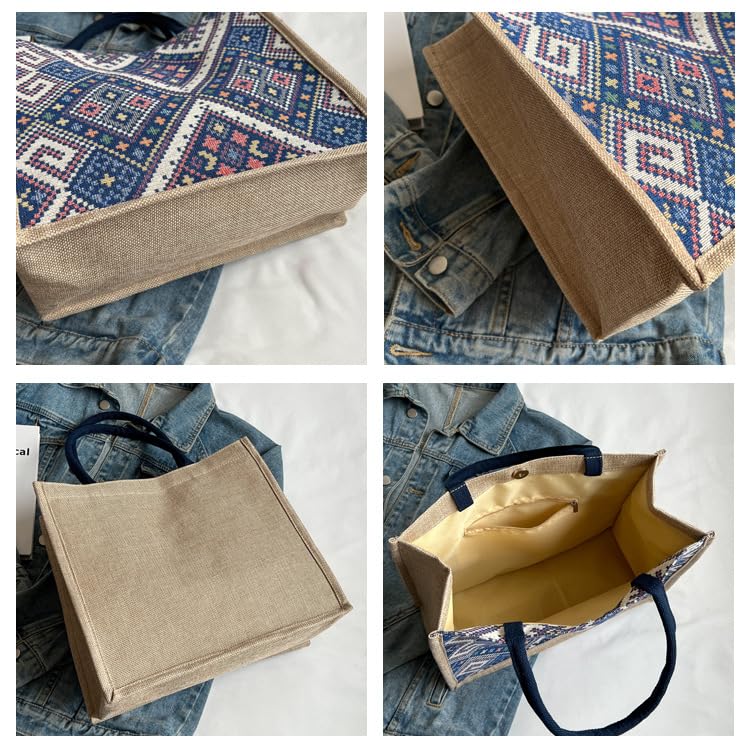 Bolso tote de mujer con capacidad grande y múltiples bolsillos miniatura 6
