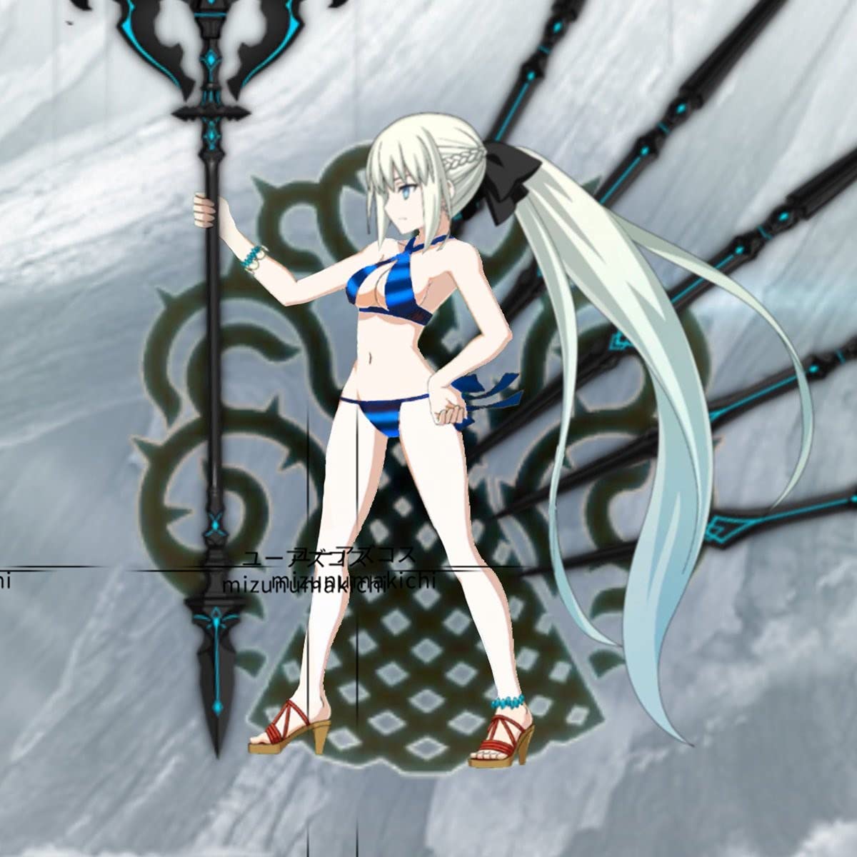 Amazon.co.jp: Fate/Grand Order FGO モルガン 水着 コスプレ 衣装