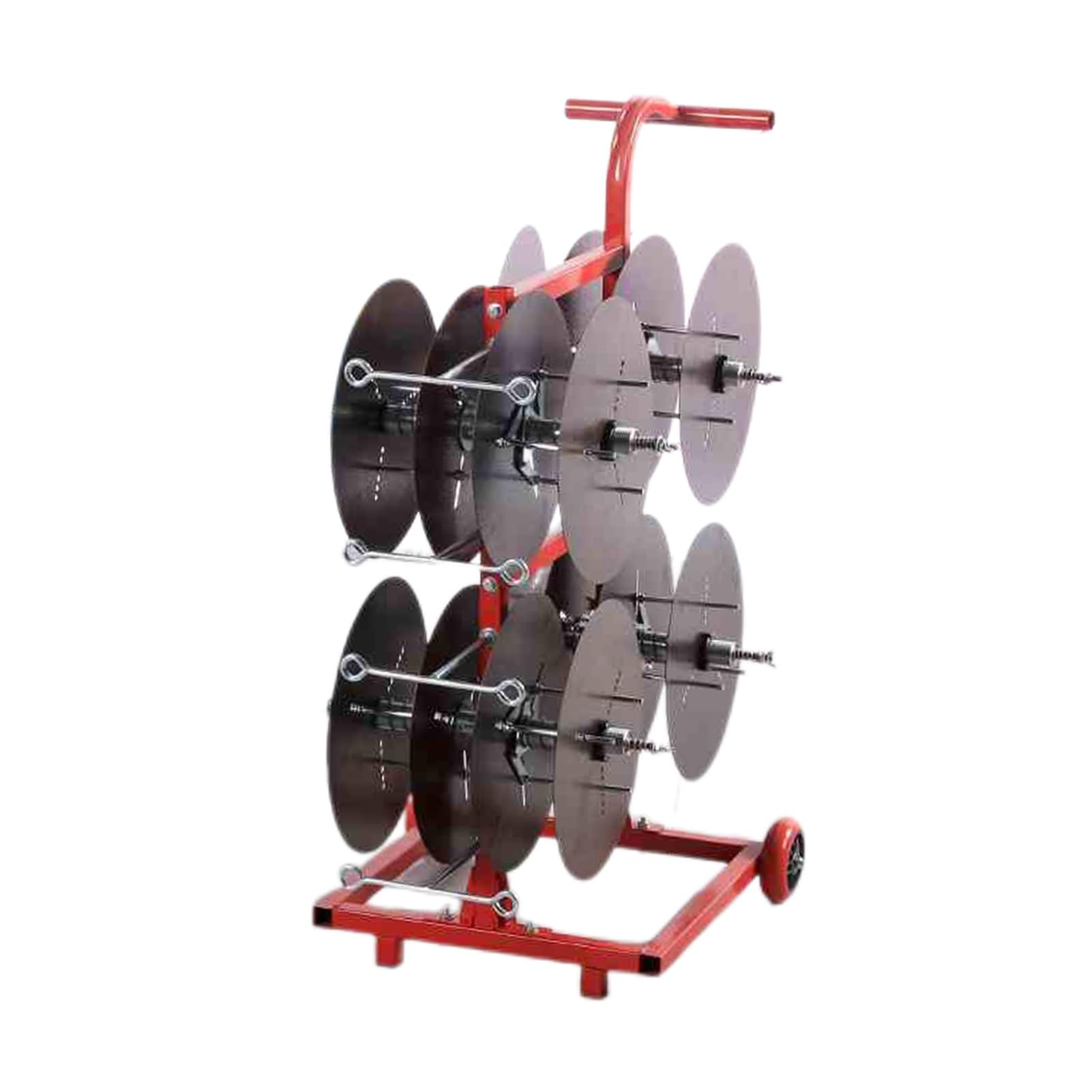 WDSOPK Wire Spool Rack,Multiple Axle Cable Caddy Wire Spool Holder with 4/6/8 Rods,Multi-Spool Wire Rack Dispenser,for Electrical Industrial (8 Rods Wire)