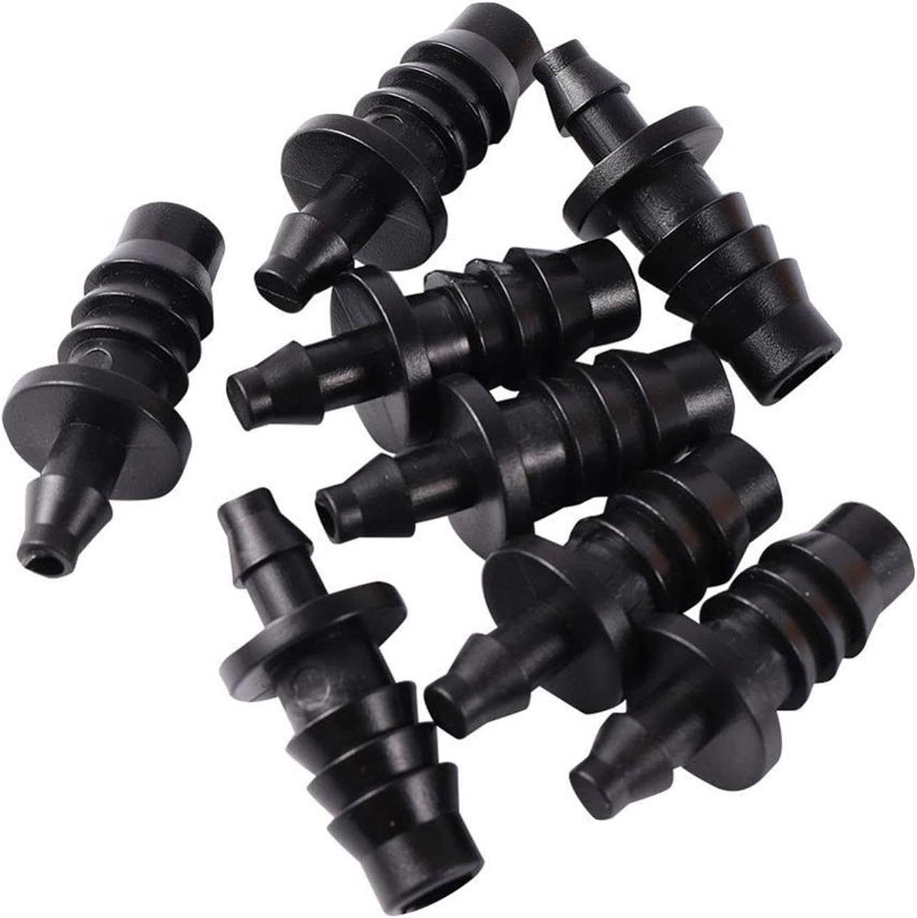 Utility Hose Butt Kitchen Garden Hose 8Mm to 4Mm Pipe Fittings Barb Direct Head Irrigation System Hose Reducer Quick Coupling Hose Coupling 20 Pieces