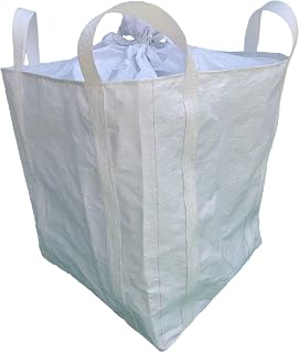 FIBC Bulk Bag, 2 Ton Large Bag 4400lbs Bulk, 35.4"L x 35.4"W x 43.3"H Size 4 Loop Across Bottom Design 2 Pack