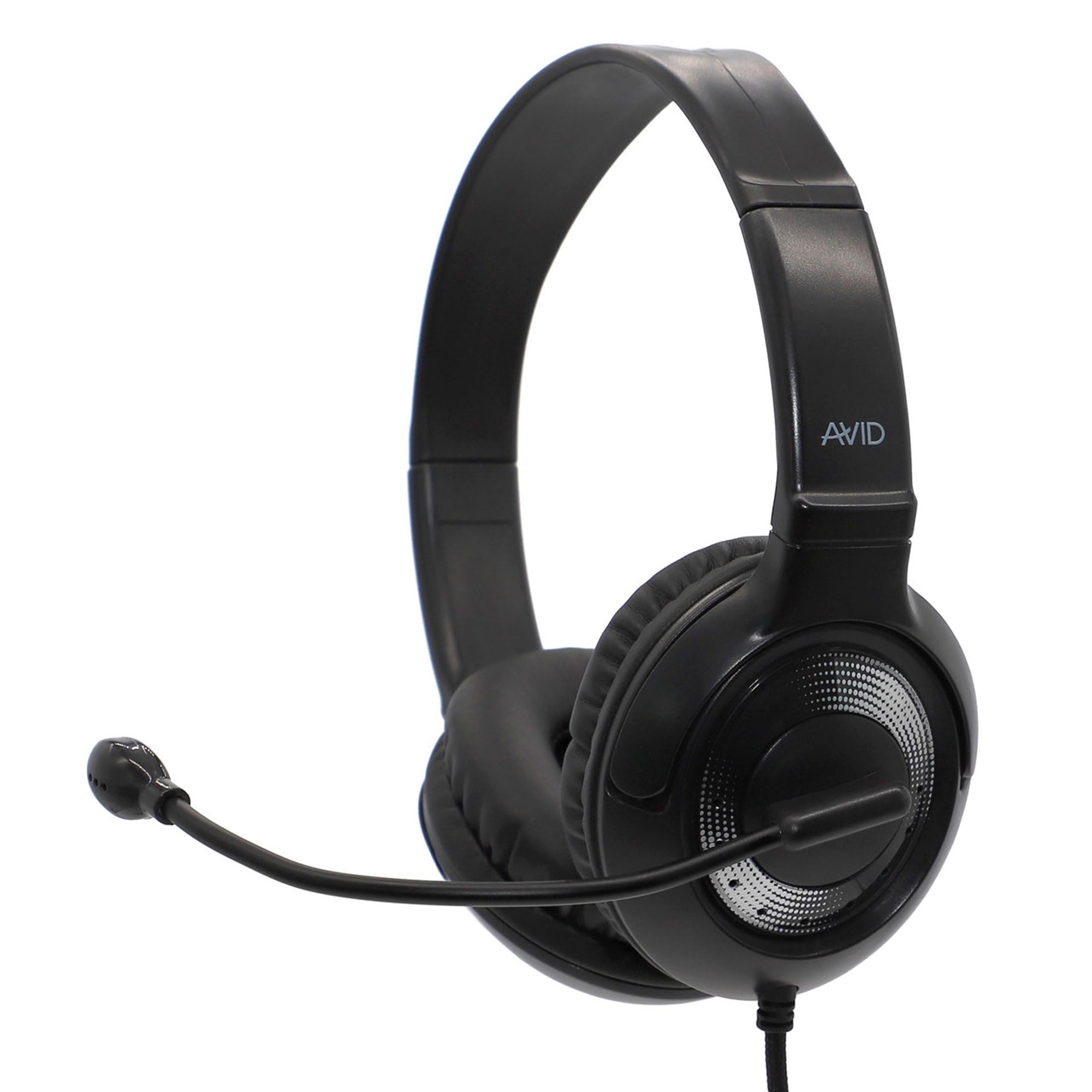 Avid AE-55 Black and Silver Headphone with Microphone and USB 2.0 Plug (20 Pack)