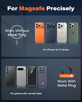 OQTIQ for MagSafe CD Phone Mount[Hollow Ring Design] Magnetic Phone Holder for Car CD Phone Holder Mount for iPhone 16 15 14 13 Pro Max Mini Plus MagSafe Case All Phones