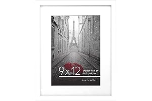 Americanflat 9x12 Picture Frame - Classic White