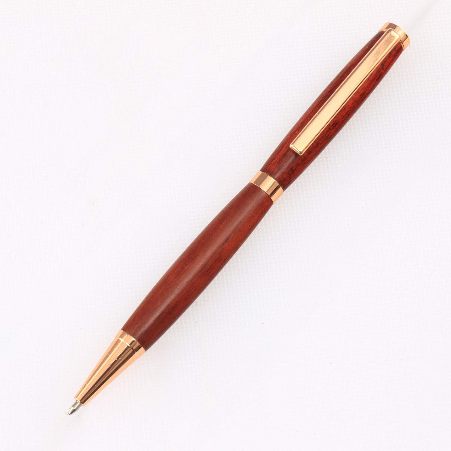 Legacy Woodturning Slimline Pen Kit - 10 Pack Variety, Gold, Black Chrome, Chrome with Black Stripe Clip, Gun Metal, Copper