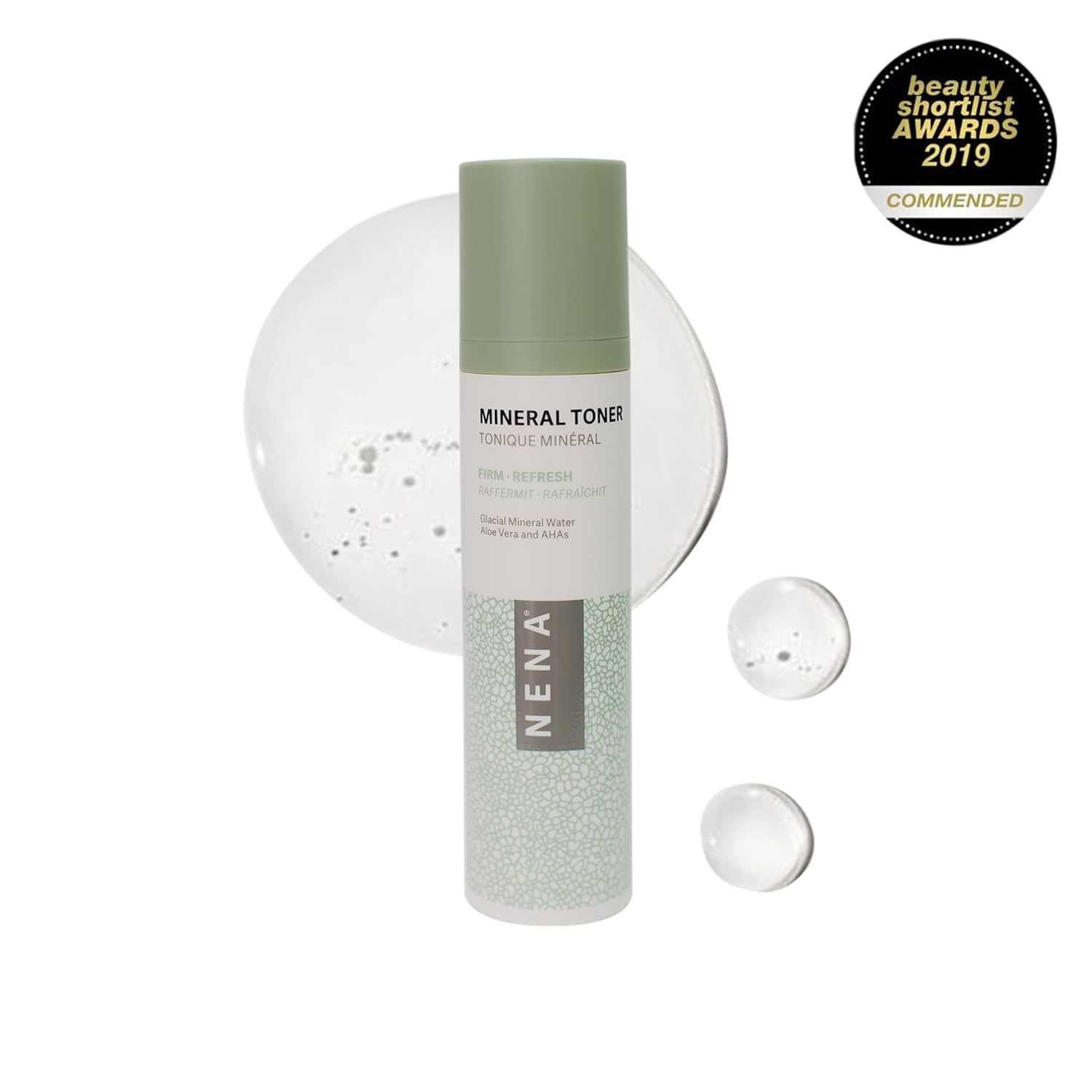 NENA Skincare Natural Skincare Kit - Cleansing Cream Face Wash - Clay Mask for Face - Mineral Hydrating Toner - Moisturizing Cream - Vegan - 4 Pc - Image 8