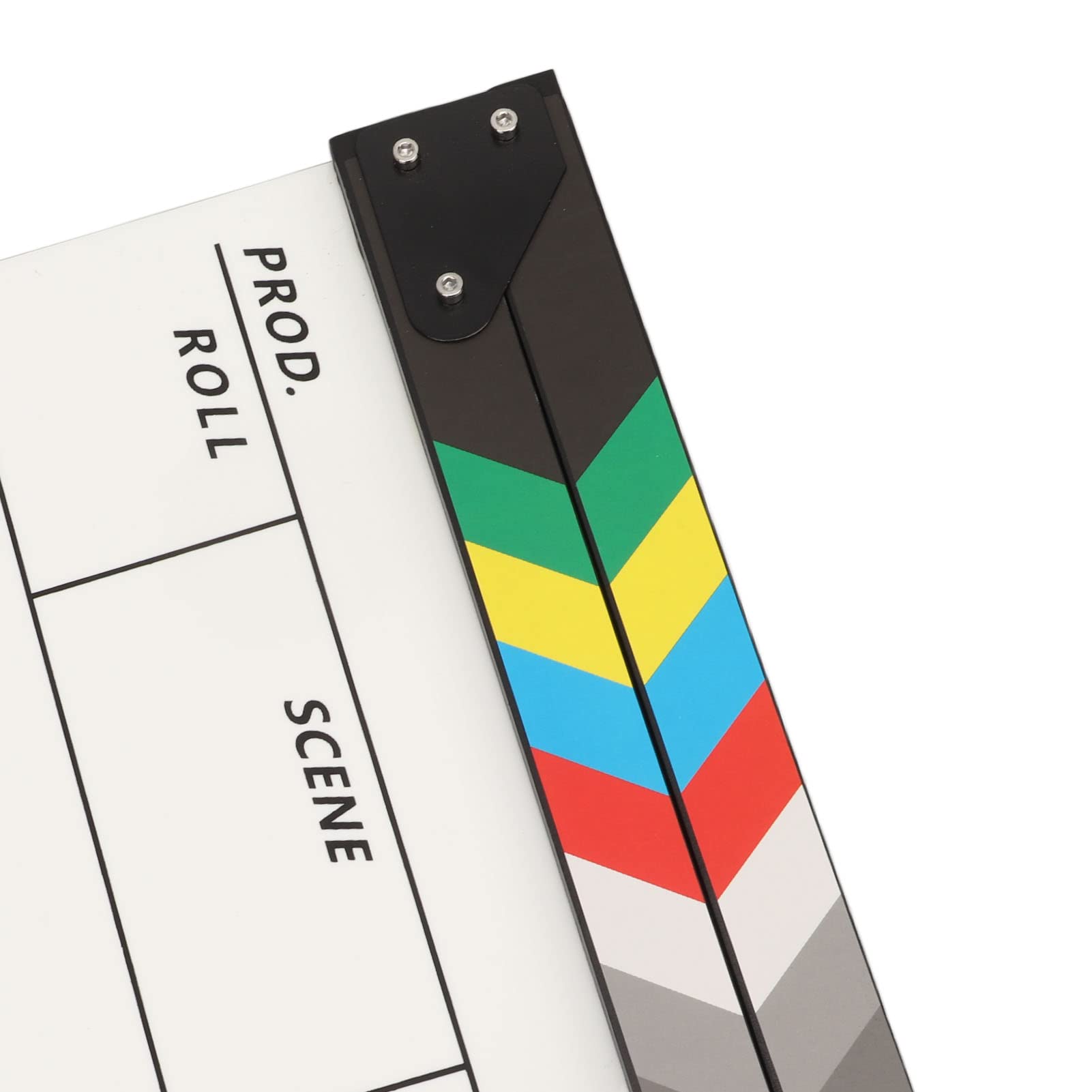 Film Clap Board, 11,8 X 9,8 Cala Akrylowy Zestaw Clapboard dla Reżyserów Filmowych, Magnetyczna Gumka do Tablicy, Rekwizyty Filmowe Clap Board do Narzędzia Fotograficznego