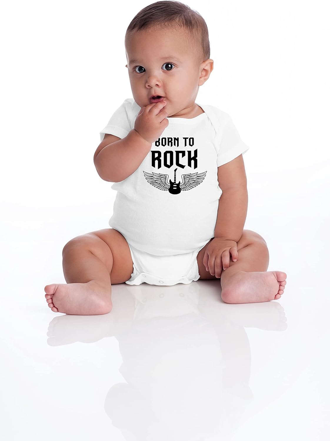 Belle Homie Born To Rock - Funny Baby Essentials Bodysuit - Cute Baby Girl Clothes Newborn Boy Outfits - Image 5