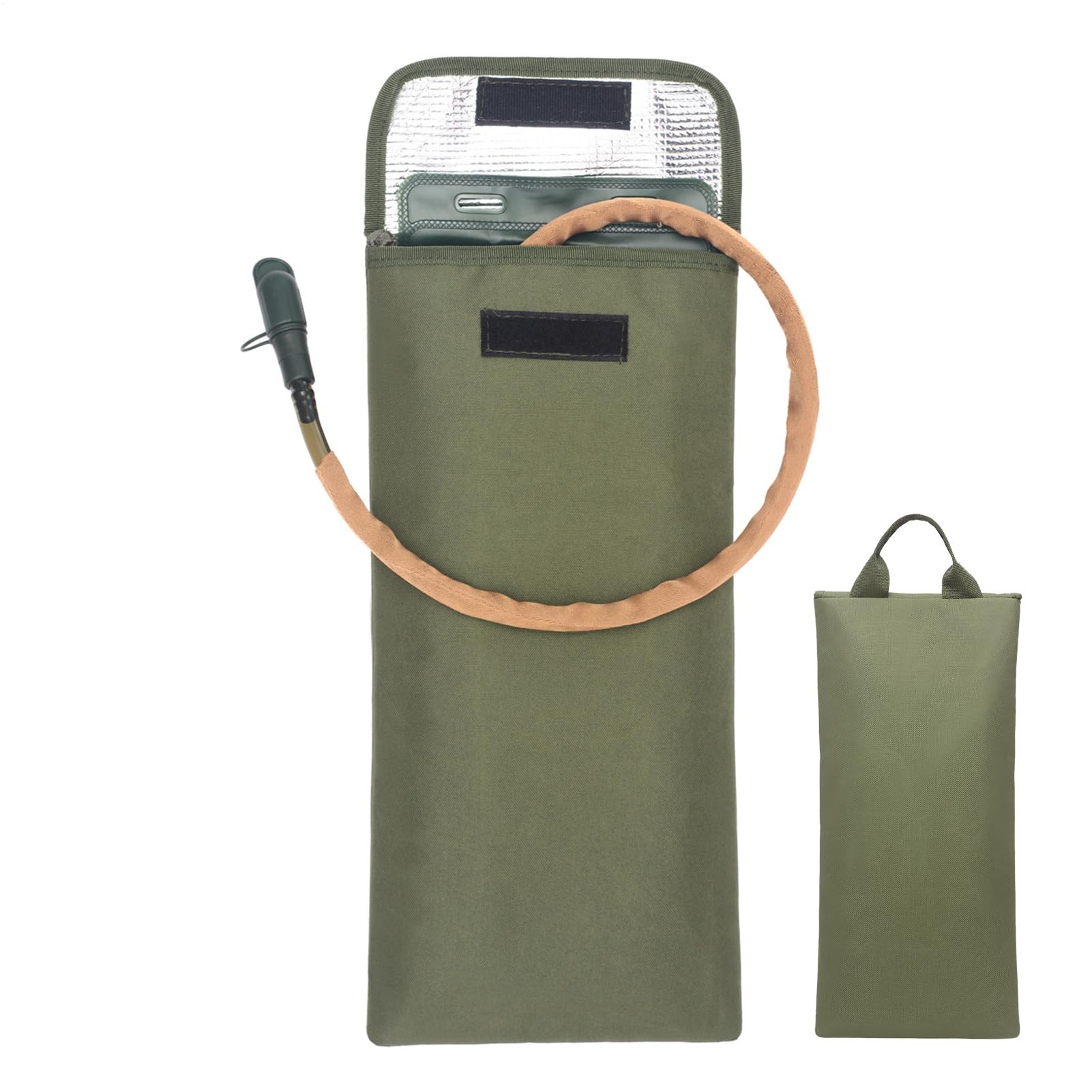 BOXOB Borsa Isolante Per Sacca D'acqua Da 2 Litri, In Tessuto Oxford, Manicotto Termico Per Idratazione, 41x19,5 Cm, Per Escursioni E Trekking