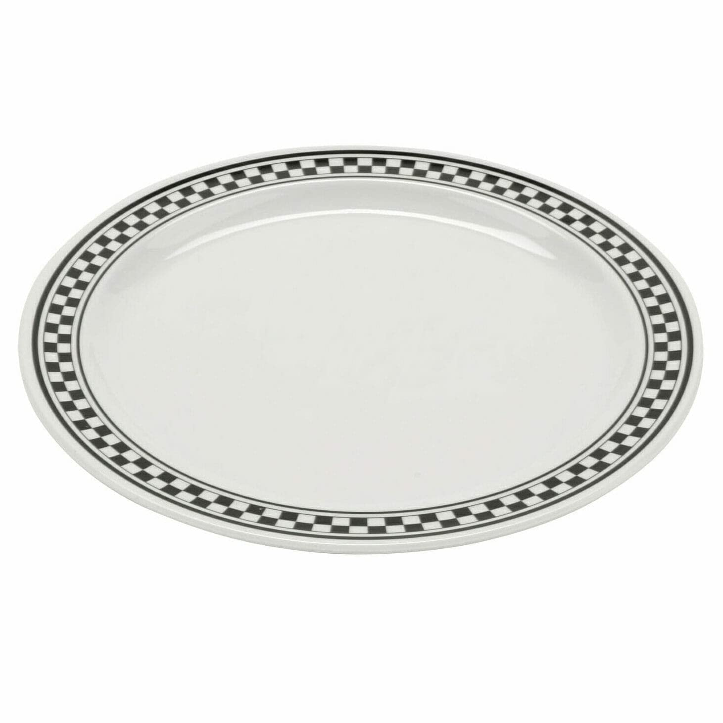 G.E.T. 9" Heavy-Duty Wide Rim Melamine Dessert Plate 4
