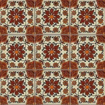 4.2x4.2 9 pcs Mori Talavera Mexican Tile