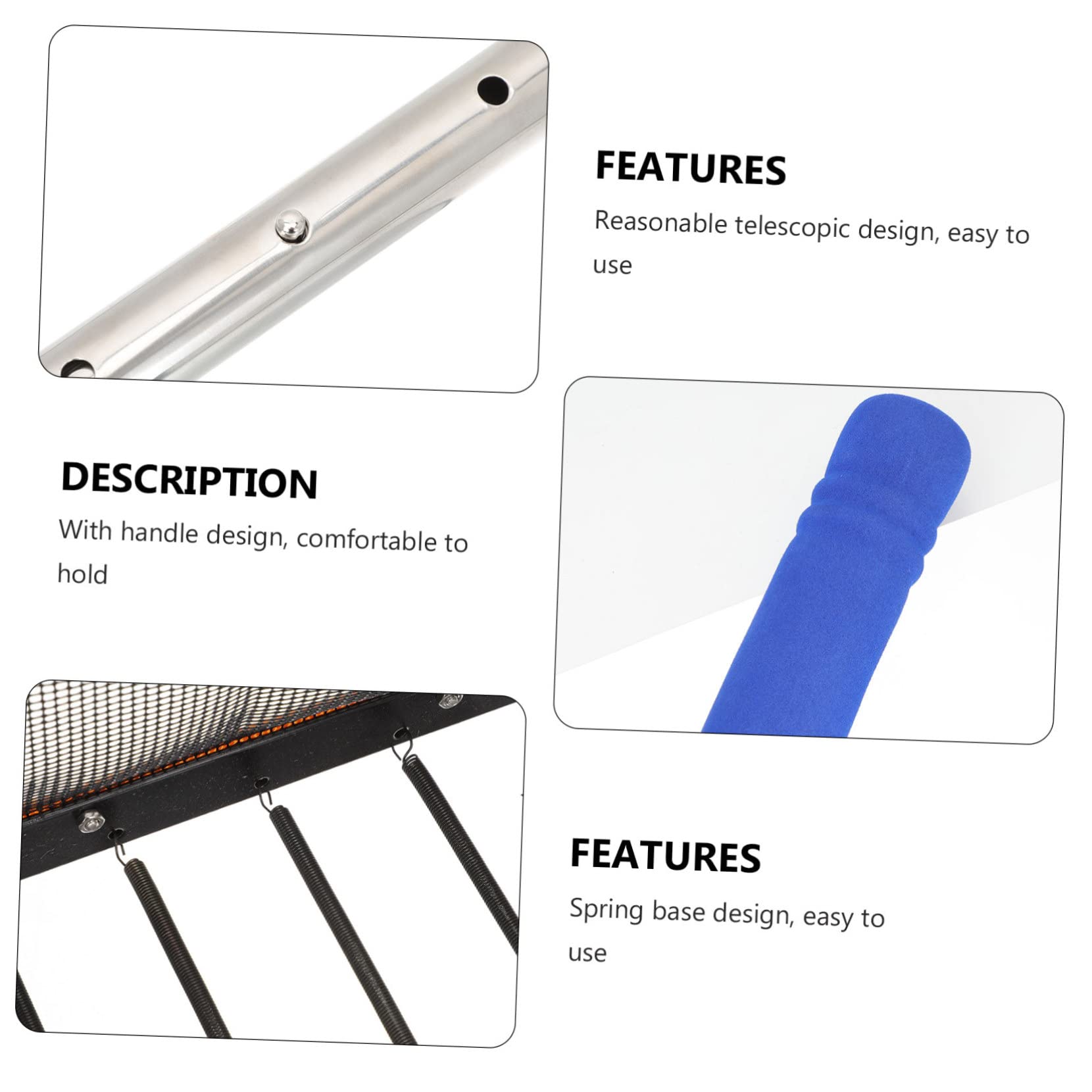 TOYANDONA Raccoglitore Portatile per Palline Pong Strumento con Rete per Allenamento e Facile Usare e Resistente Design Ergonomico