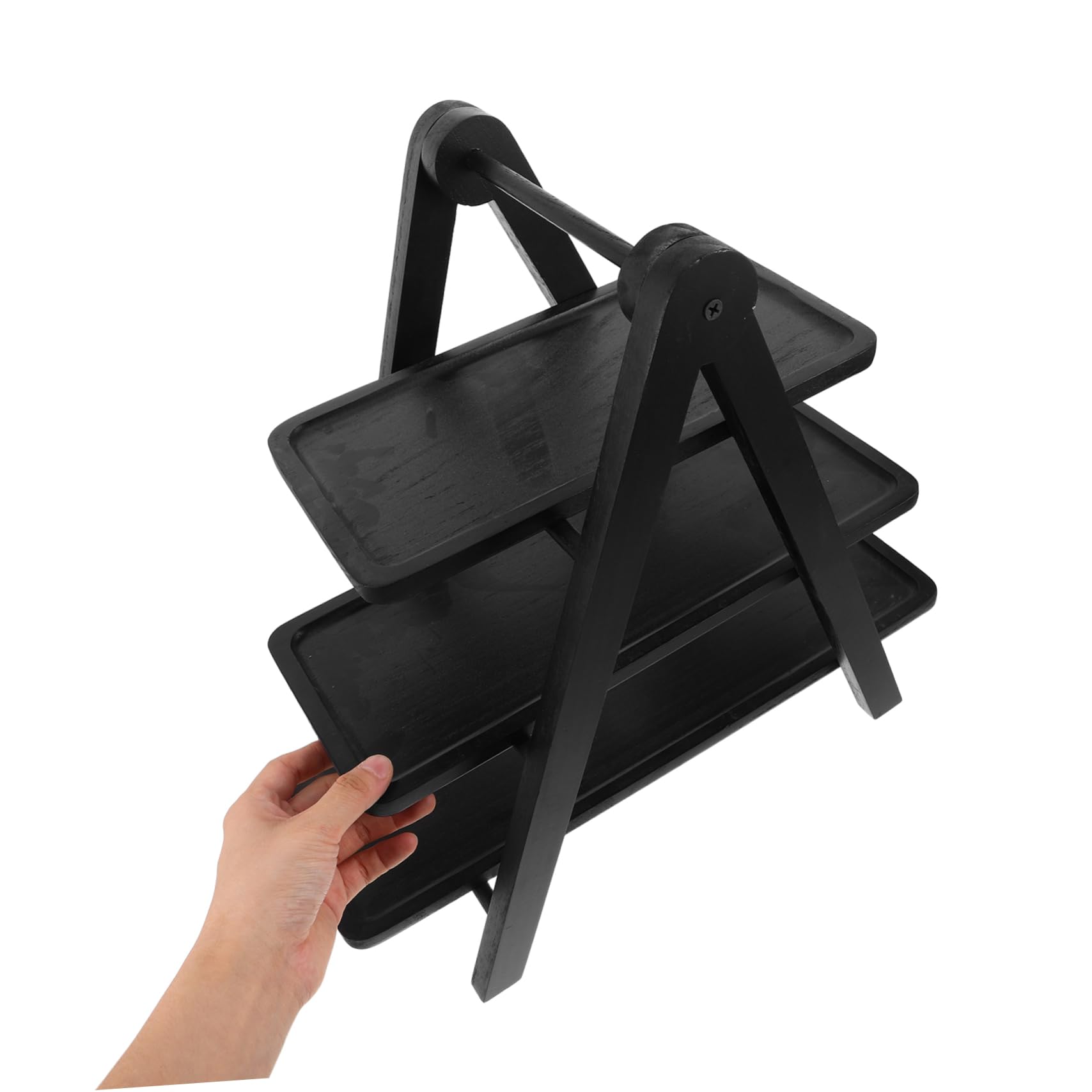 MAGICLULU Soporte para Cupcakes Bandeja De Madera para Servir Expositor De Alimentos De 3 Niveles para Estofados Y Bufés Estante De Almacenamiento Multicapa Que Ahorra Espacio