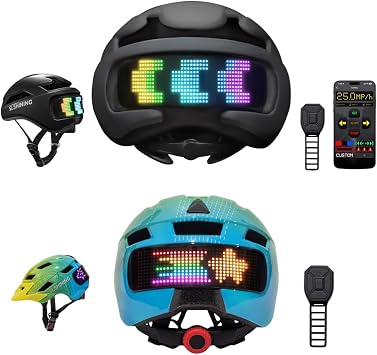 Kids & Adults Bike Helmet with Remote Control & Signal Display