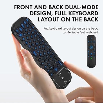 G60S Pro Air Mouse Wireless Voice Remote Control 2.4G Bluetooth Dual Mode Remote BT5.0 Voice Remote Control for Computer TV BOX Projector