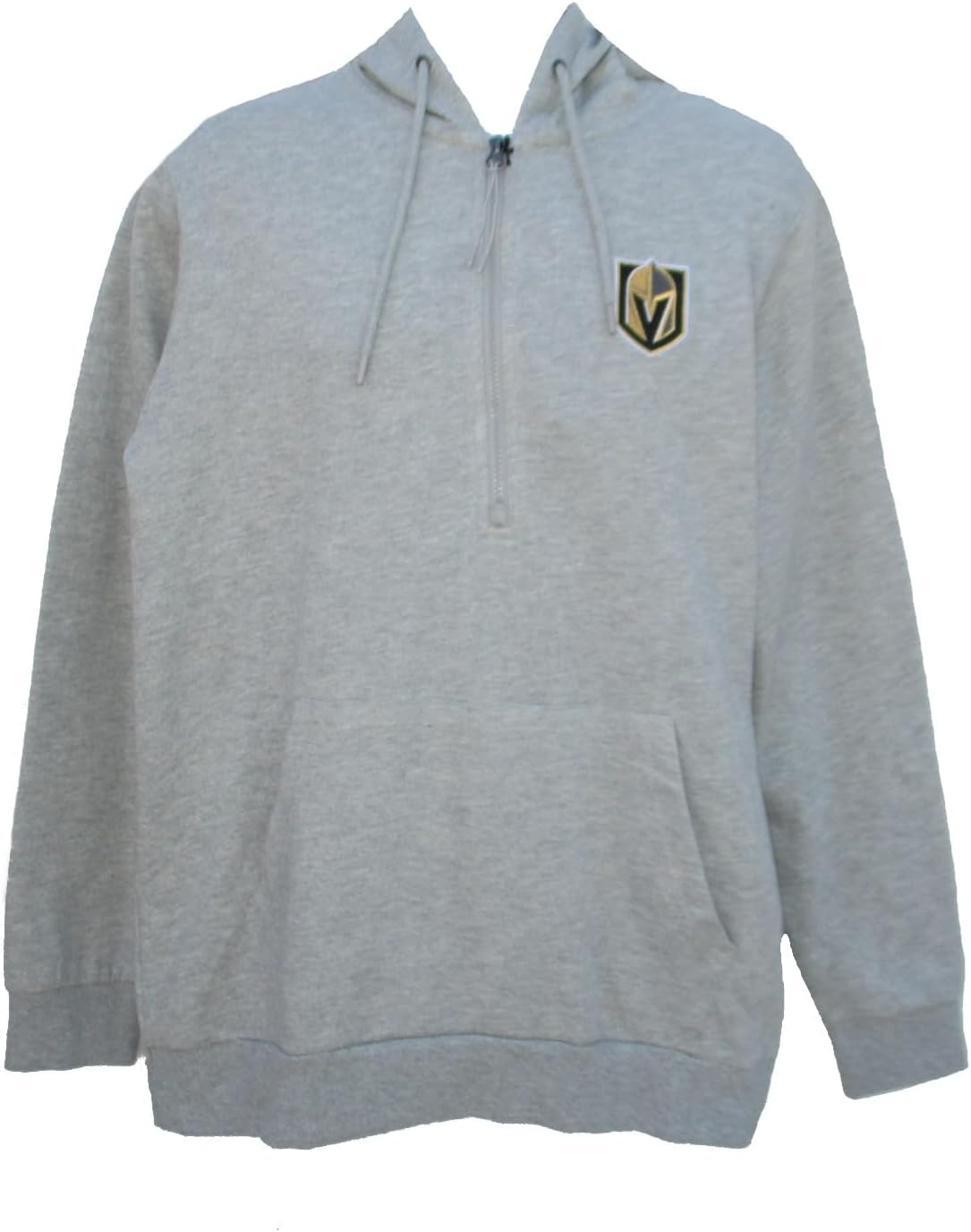 Men's Vegas Golden Knights Men's Gray 1/4 Zip Hooded Jacket