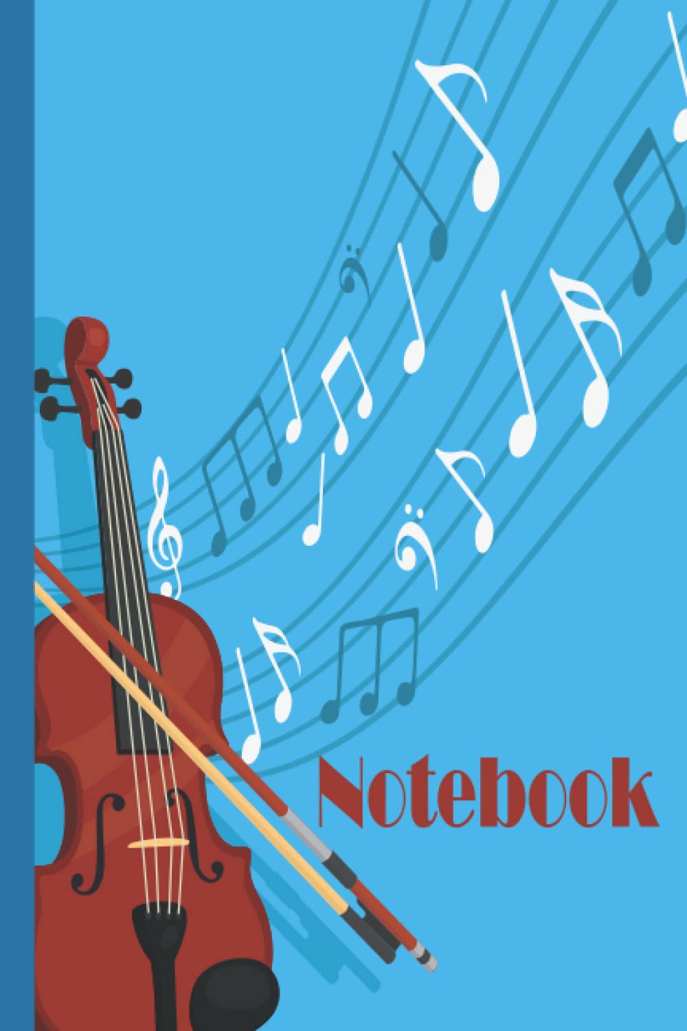 Violin Notebook: Violin Notebook Wide Ruled,Lined Paper Notebook for School, Students,Gift for Kids, Boys, Girls,Violin notebook,Violin lover