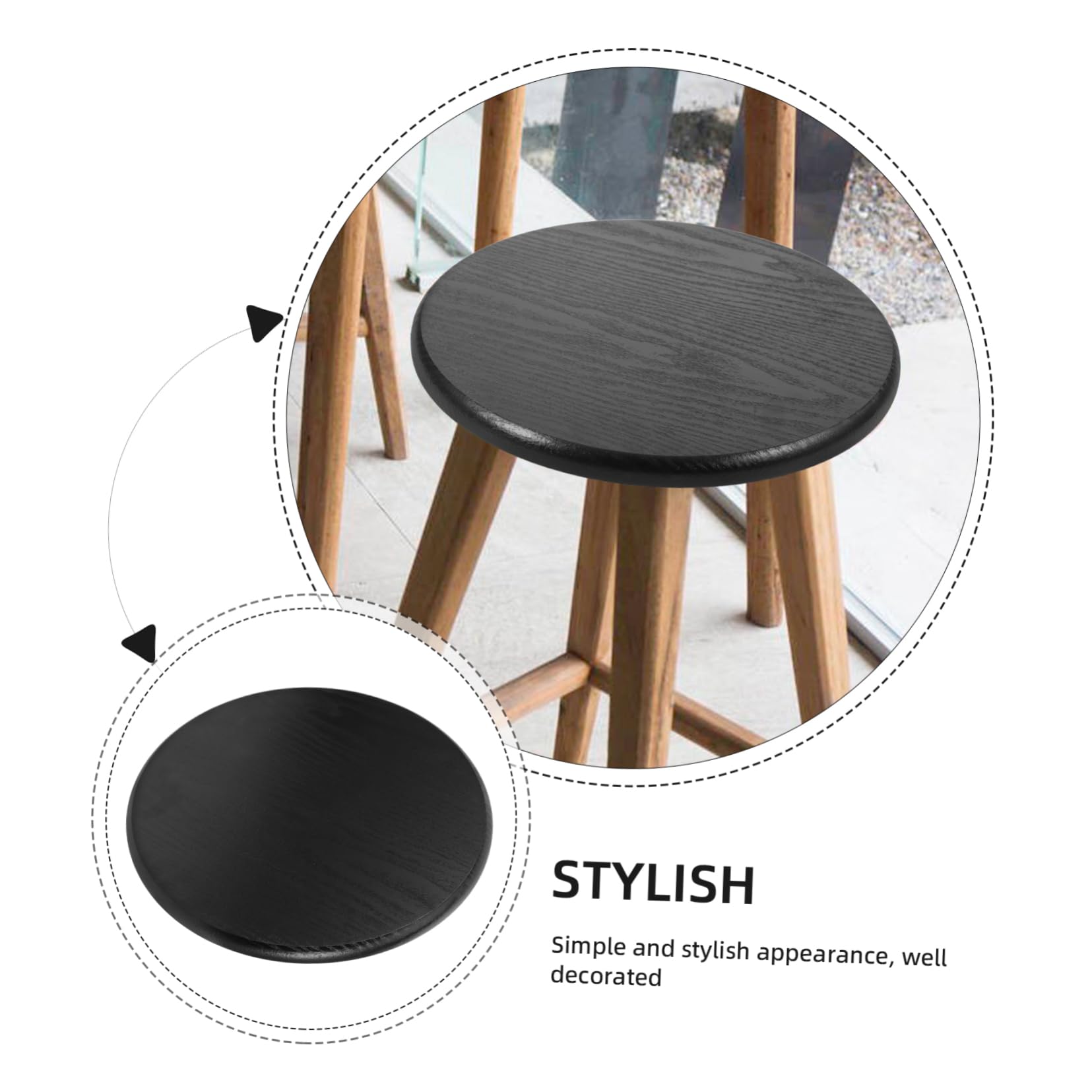 Amazon｜FUNOMOCYA 便の表面 椅子の座面交換 丸い椅子の交換用シート