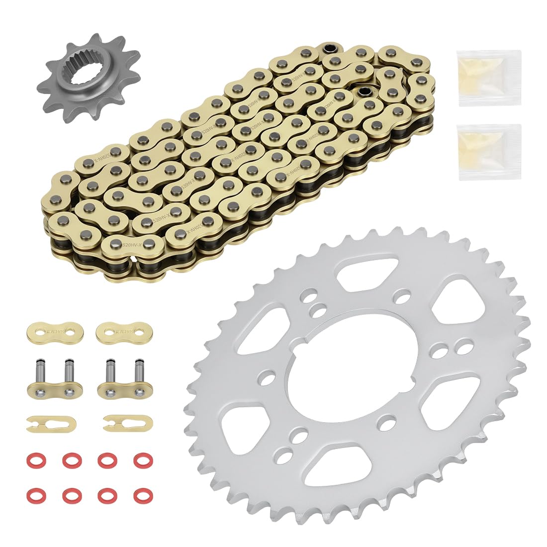 78L Conjunto de cadena de transmisión X-Ring y piñón de transmisión para Polaris RZR 170 2017-2021 0454771 0454563 0455224