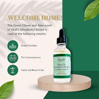 Walts Wonderful World Home Fragrance Oil, 2oz Green Clover & Aloe, Clean Fresh Hotel-Inspired Scent for Diffusers, Long-Lasting Premium Aroma