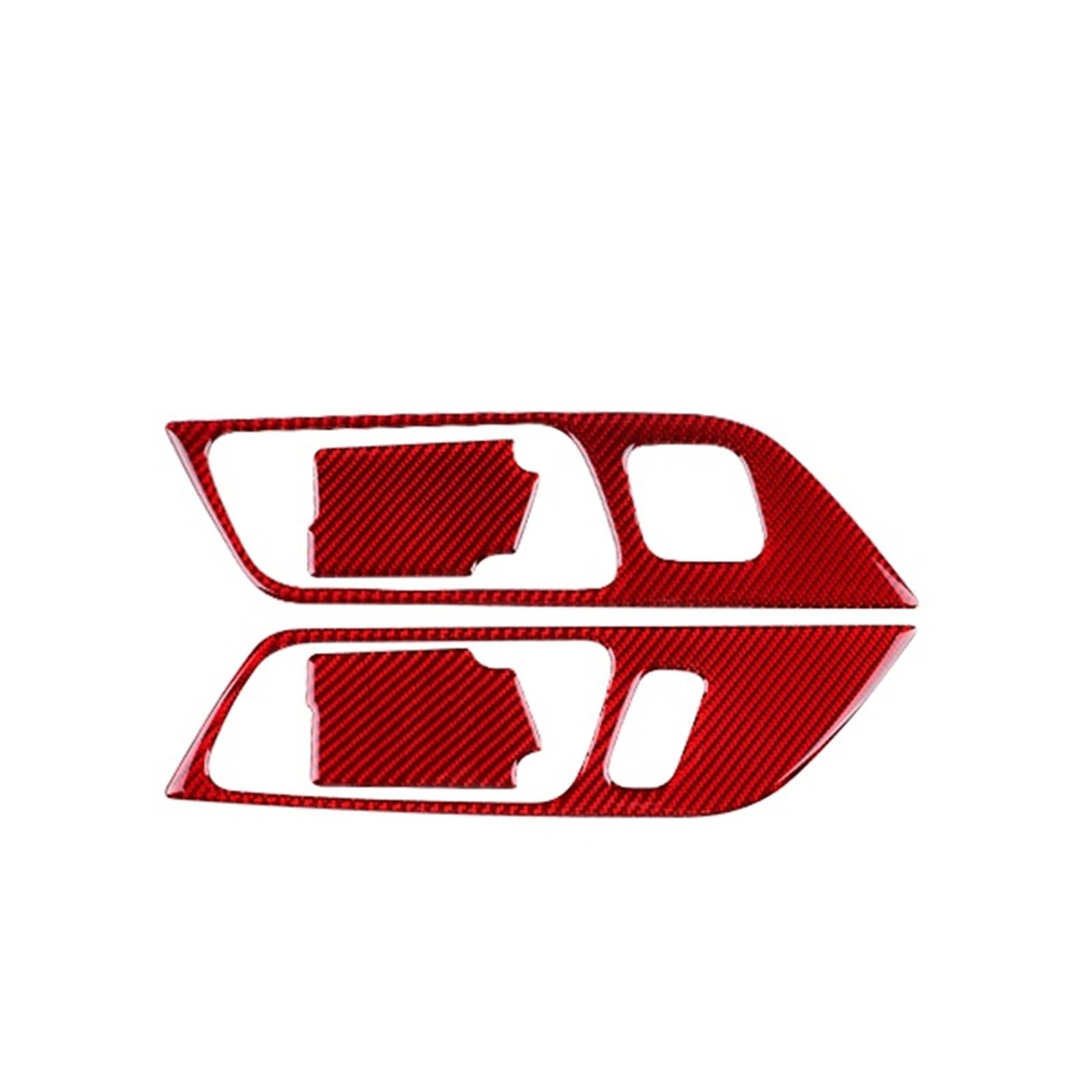 Feoosvx Type A For Lhd Red Car Trim Interior For Mustang Gt For Dark For Horse For Ecoboost 2024-2026 Lhd Rhd Car Door Inner Handle Frame Trim Interior Mouldings(Type A For Lhd Red)