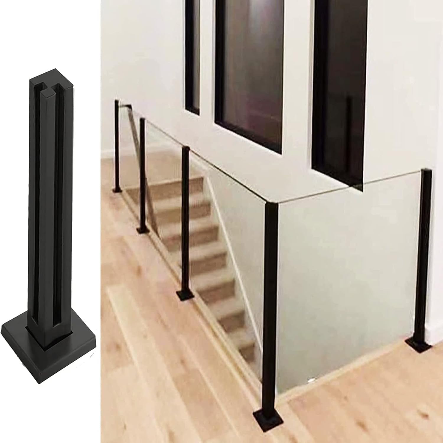 Palo In Acciaio Inox 304 Per Pannelli Vetro - Per Piscine, Giardini, Balaustre