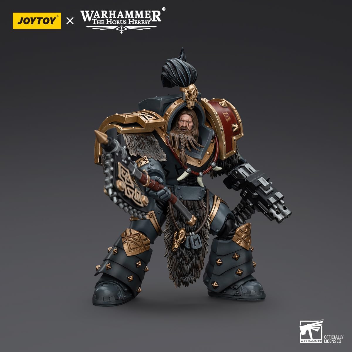 JOYTOY 1/18 Action Figures - Warhammer The Horus Heresy Space Wolves Varagyr Wolf Guard Squad Varagyr Terminator 2-5‘’,Classic Character,Collectible,Age 15 and Above